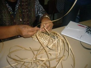 Weaving Pandanus